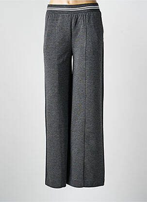 Pantalon flare stretch taille normale gris ICHI femme