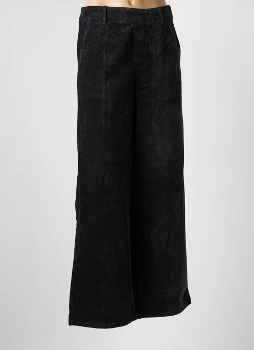 Pantalon flare stretch taille haute noir OBJECT femme