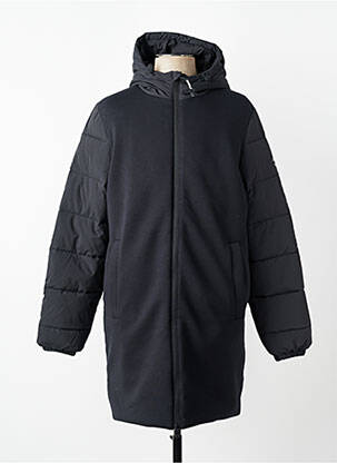 Doudoune manches longues a capuche noir ECOALF homme