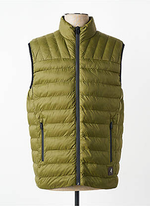Doudoune poches sans capuche vert MCS homme