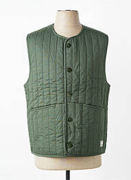 Veste casual fermeture boutonnée sur le devant vert THINKING MU homme