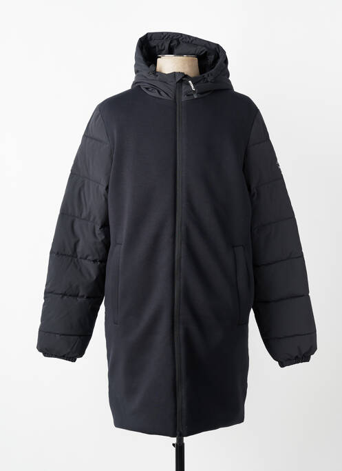 Doudoune poches a capuche noir ECOALF homme