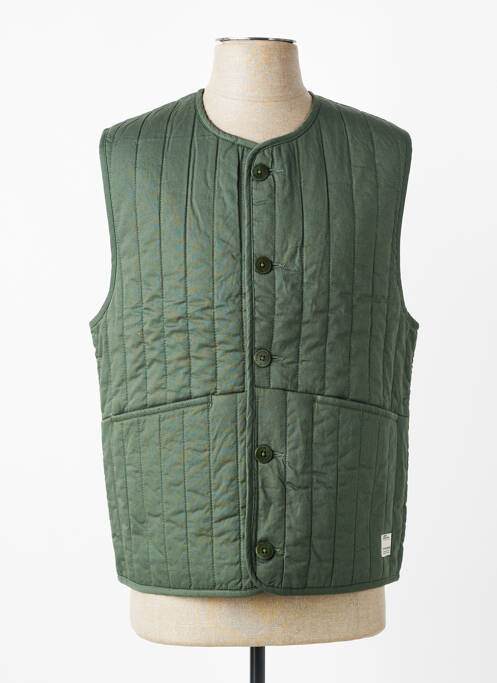 Veste casual coupe droite vert THINKING MU homme
