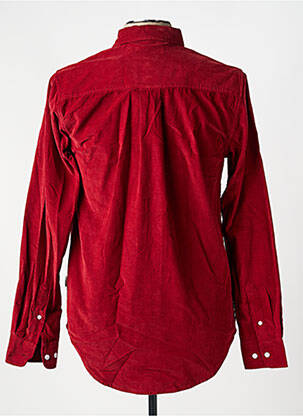 Chemise manches longues coupe droite rouge MINIMUM homme