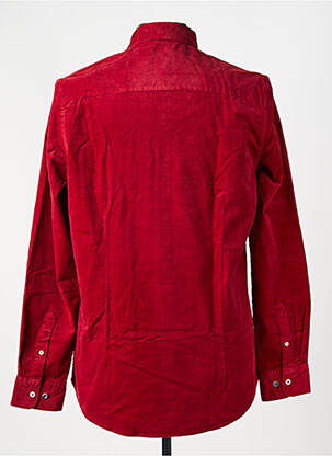 Chemise manches longues coupe droite rouge NEW ZEALAND AUCKLAND homme