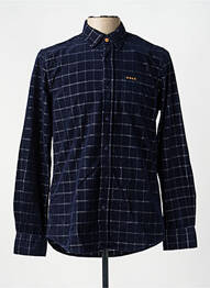 Chemise manches longues imprimé fantaisie bleu NEW ZEALAND AUCKLAND homme