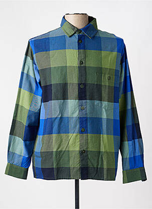 Chemise manches longues imprimé fantaisie vert THINKING MU homme