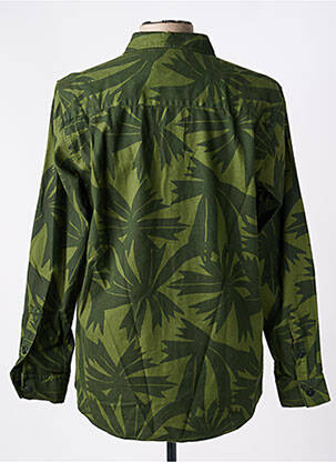 Chemise manches longues imprimé fantaisie vert BASK IN THE SUN homme