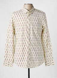 Chemise manches longues imprimé fantaisie beige SCOTCH & SODA homme
