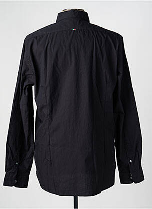 Chemise manches longues coupe droite noir FIL NOIR homme