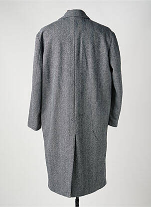 Manteau long epaulette sans capuche gris SELECTED homme