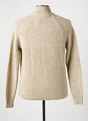 Gilet manches longues tissage chiné beige NEW ZEALAND AUCKLAND homme
