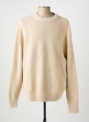 Pull stretch manches longues beige SELECTED homme