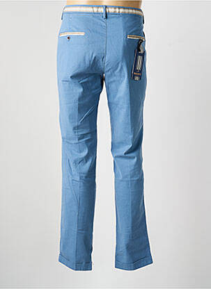 Pantalon chino tissage popeline taille normale bleu MASON'S homme