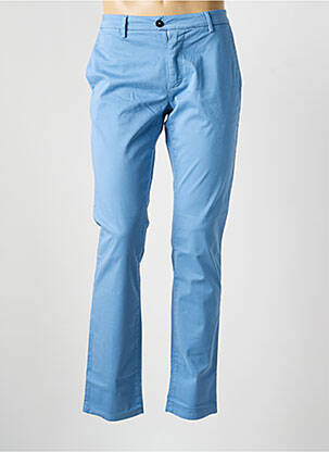 Pantalon chino tissage popeline taille normale bleu TELERIA ZED homme