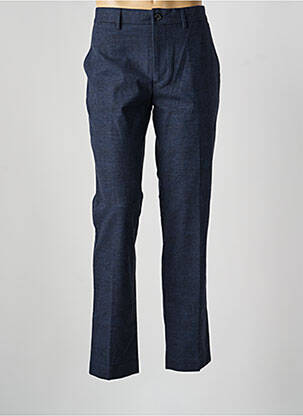 Pantalon chino fermeture zippée sous rabat avec crochet taille normale bleu TOMMY HILFIGER homme