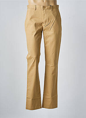 Pantalon chino tissage popeline taille normale marron TOMMY HILFIGER homme