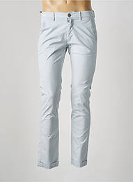 Pantalon chino tissage popeline taille normale bleu MASON'S homme