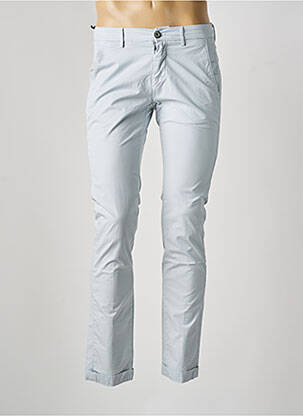 Pantalon chino tissage popeline taille normale bleu MASON'S homme