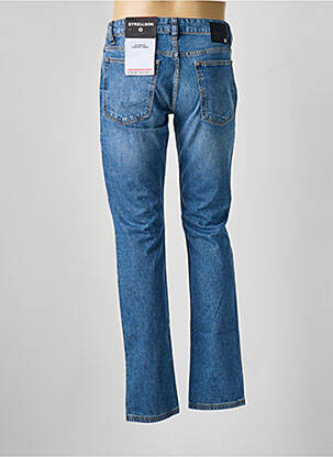 Jeans coupe droite fermeture zippée sous rabat boutonné taille normale bleu STRELLSON homme