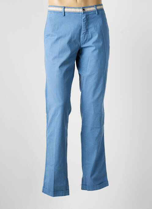 Pantalon chino tissage popeline taille normale bleu MASON'S homme