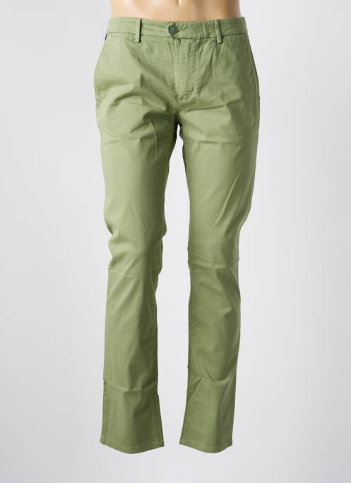 Pantalon chino tissage popeline taille normale vert TELERIA ZED homme