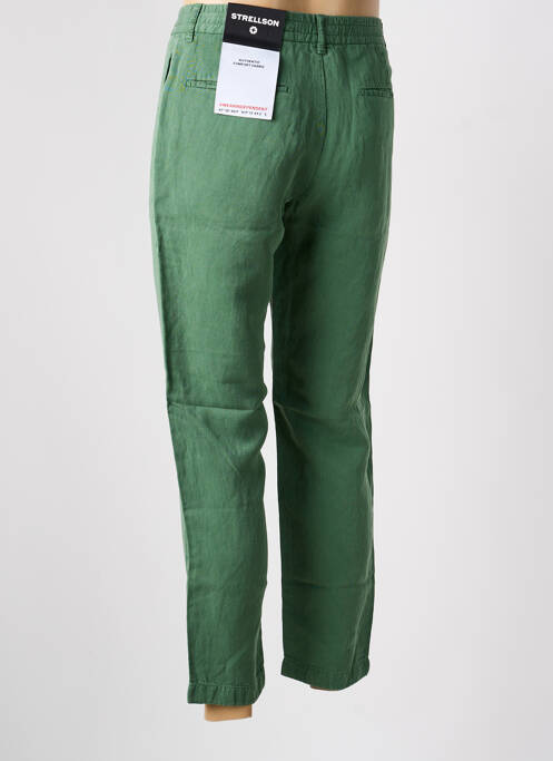 Pantalon slim tissage popeline taille normale vert STRELLSON homme
