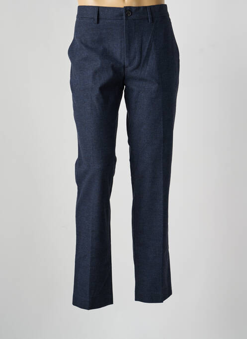 Pantalon chino fermeture zippée sous rabat avec crochet taille normale bleu TOMMY HILFIGER homme