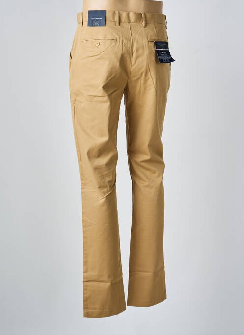Pantalon chino tissage popeline taille normale marron TOMMY HILFIGER homme