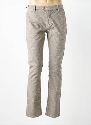Pantalon chino stretch taille normale beige TELERIA ZED homme