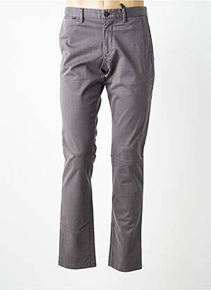 Pantalon chino stretch taille normale gris TOMMY HILFIGER homme