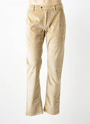 Pantalon chino stretch taille normale beige TELERIA ZED homme