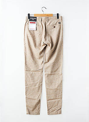 Pantalon chino stretch taille normale beige STRELLSON homme