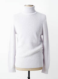 Pull col roulé coupe cintrée manches longues gris STRELLSON homme