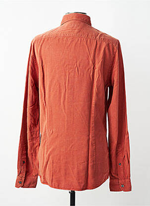 Chemise manches longues coupe droite orange STRELLSON homme
