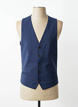 Gilet sans manche effet matière satinée bleu STRELLSON homme