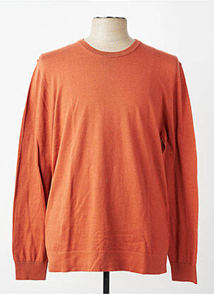 Pull col rond manches longues orange STRELLSON homme