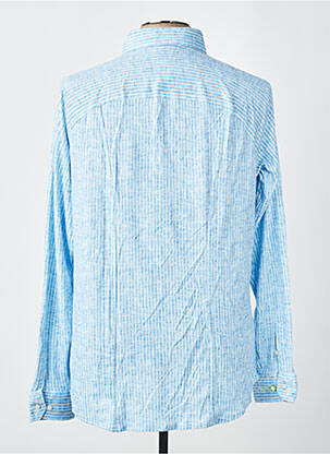 Chemise manches longues imprimé fantaisie bleu DESOTO homme