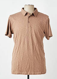 Polo coupe cintrée manches courtes marron ANONYM APPAREL homme