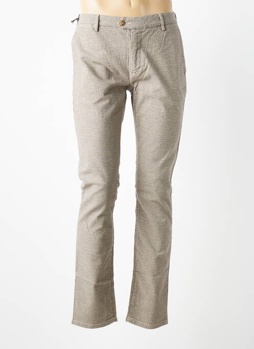 Pantalon chino stretch taille normale beige TELERIA ZED homme