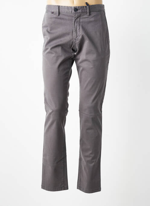 Pantalon chino stretch taille normale gris TOMMY HILFIGER homme