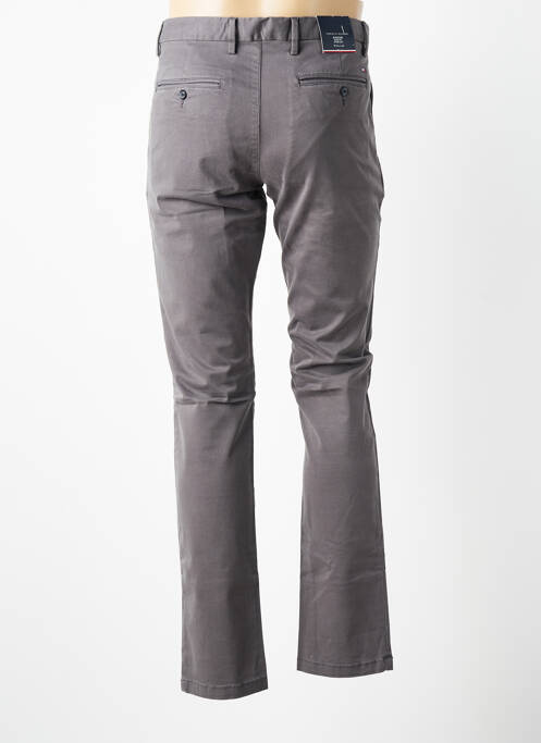 Pantalon chino stretch taille normale gris TOMMY HILFIGER homme