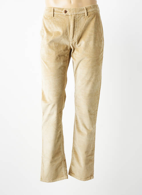 Pantalon chino stretch taille normale beige TELERIA ZED homme