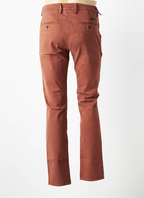 Pantalon chino stretch taille normale marron TELERIA ZED homme