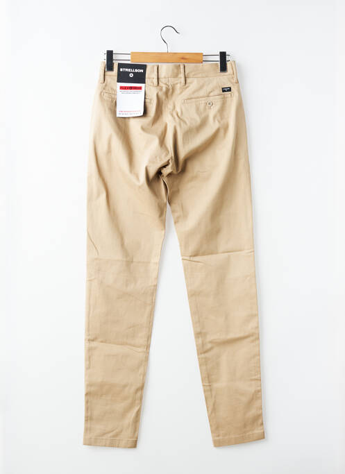 Pantalon chino stretch taille normale beige STRELLSON homme