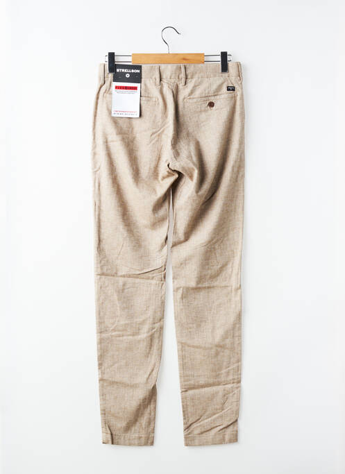 Pantalon chino stretch taille normale beige STRELLSON homme