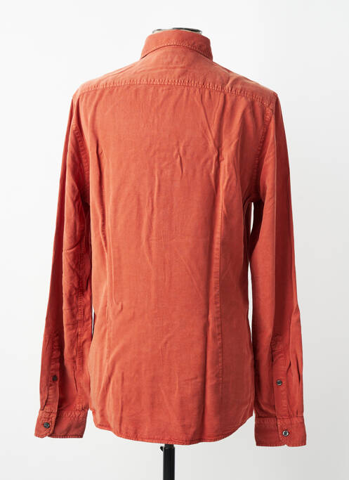 Chemise manches longues coupe droite orange STRELLSON homme