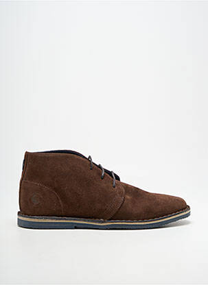 Bottines/boots fermeture lacets bout rond marron EL GANSO homme