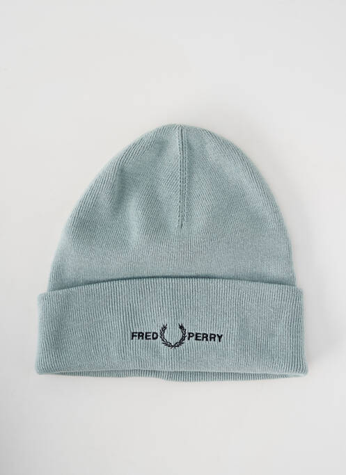 Bonnet broderie bleu FRED PERRY homme