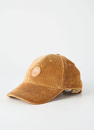 Casquette tissage velours marron KNOWLEDGE COTTON APPAREL unisexe